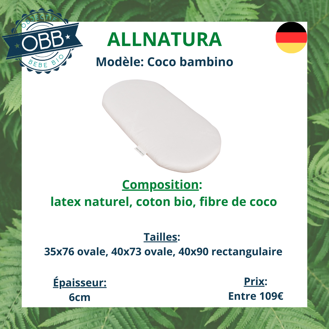 Matelas bébé allnatura