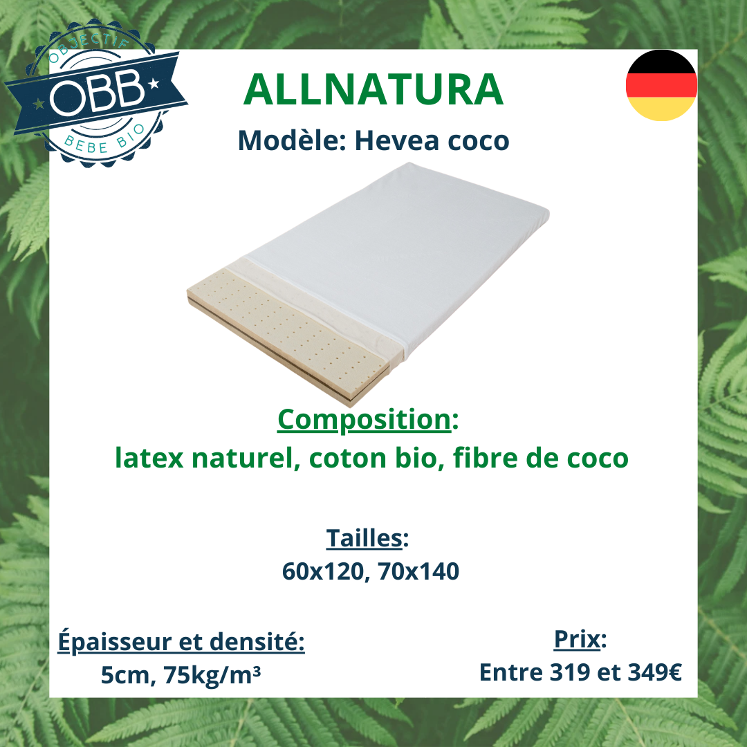 Matelas bébé allnatura