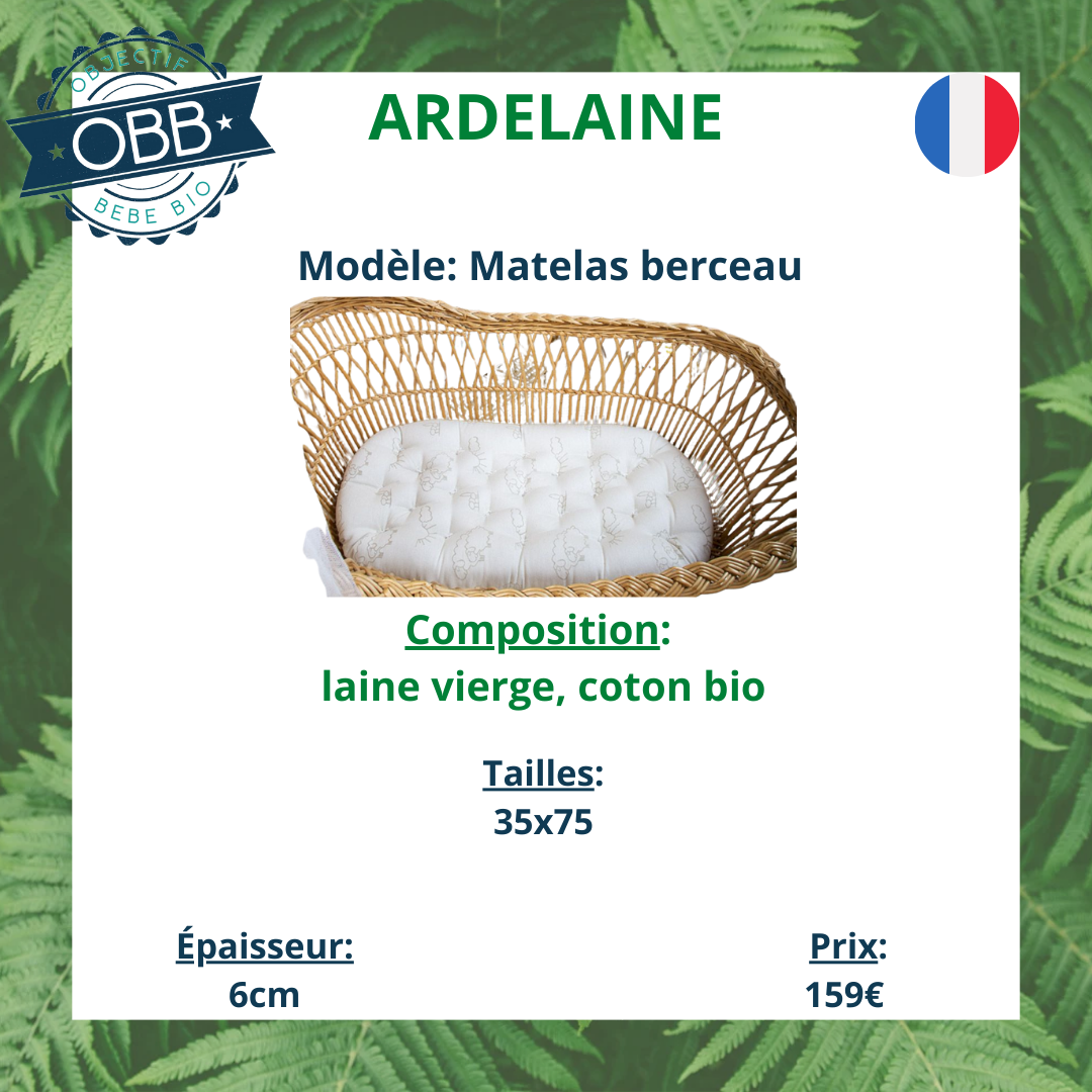 Matelas bébé ardelaine