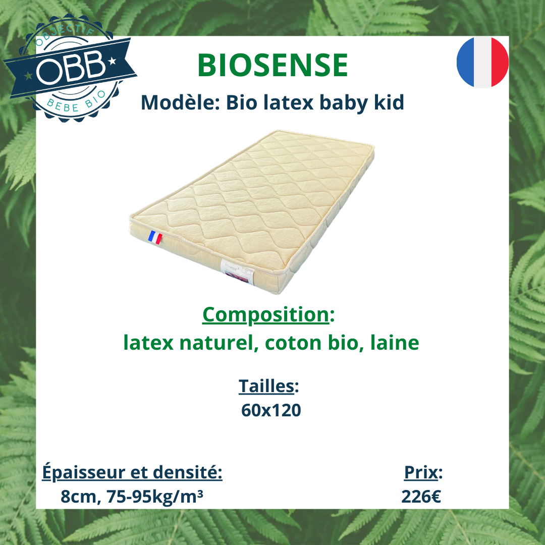 Matelas bébé biosence