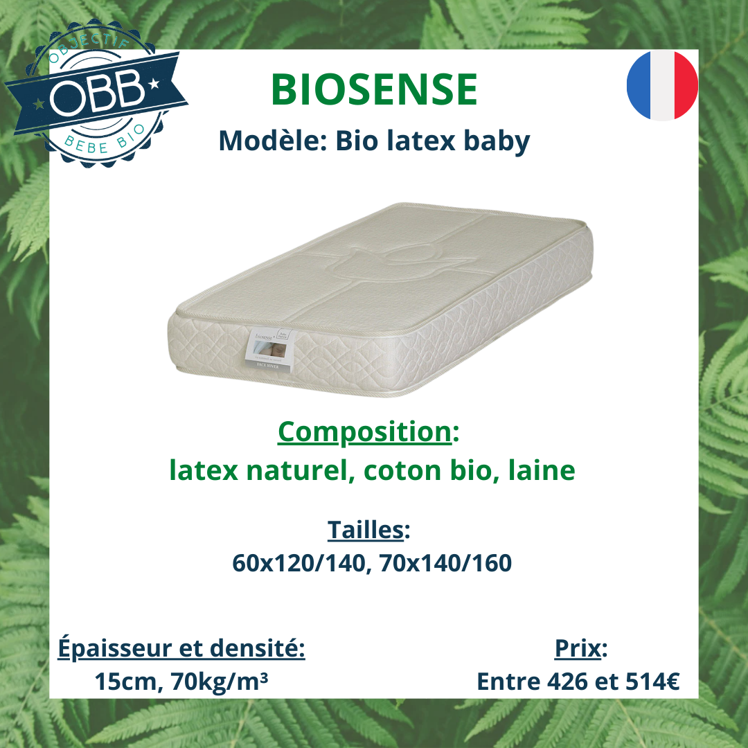 Matelas bébé biosence