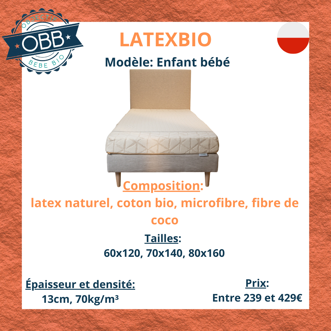 Matelas bébé latexbio