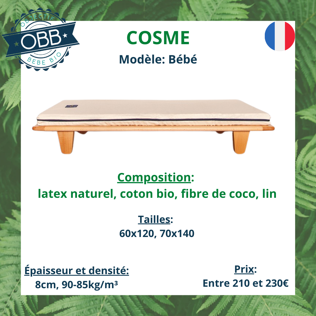 Matelas bébé cosme