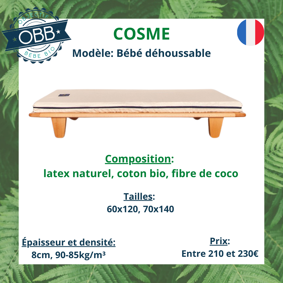 Matelas bébé cosme