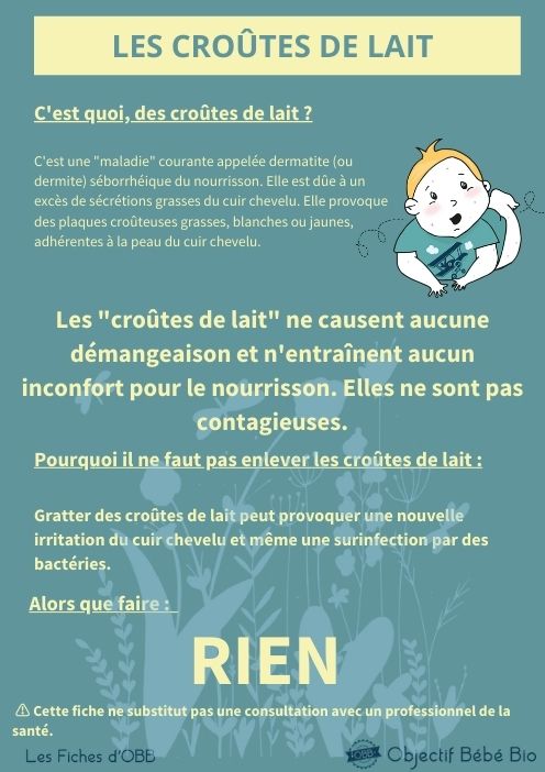 Les croûtes de lait du nourrisson, c'est quoi ? - Objectif Bébé Bio