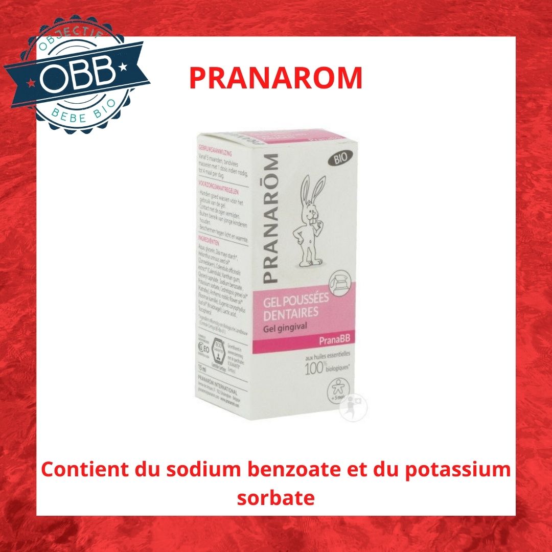 Pranarôm PranaBB gel gingival poussées dentaires bio 15ml