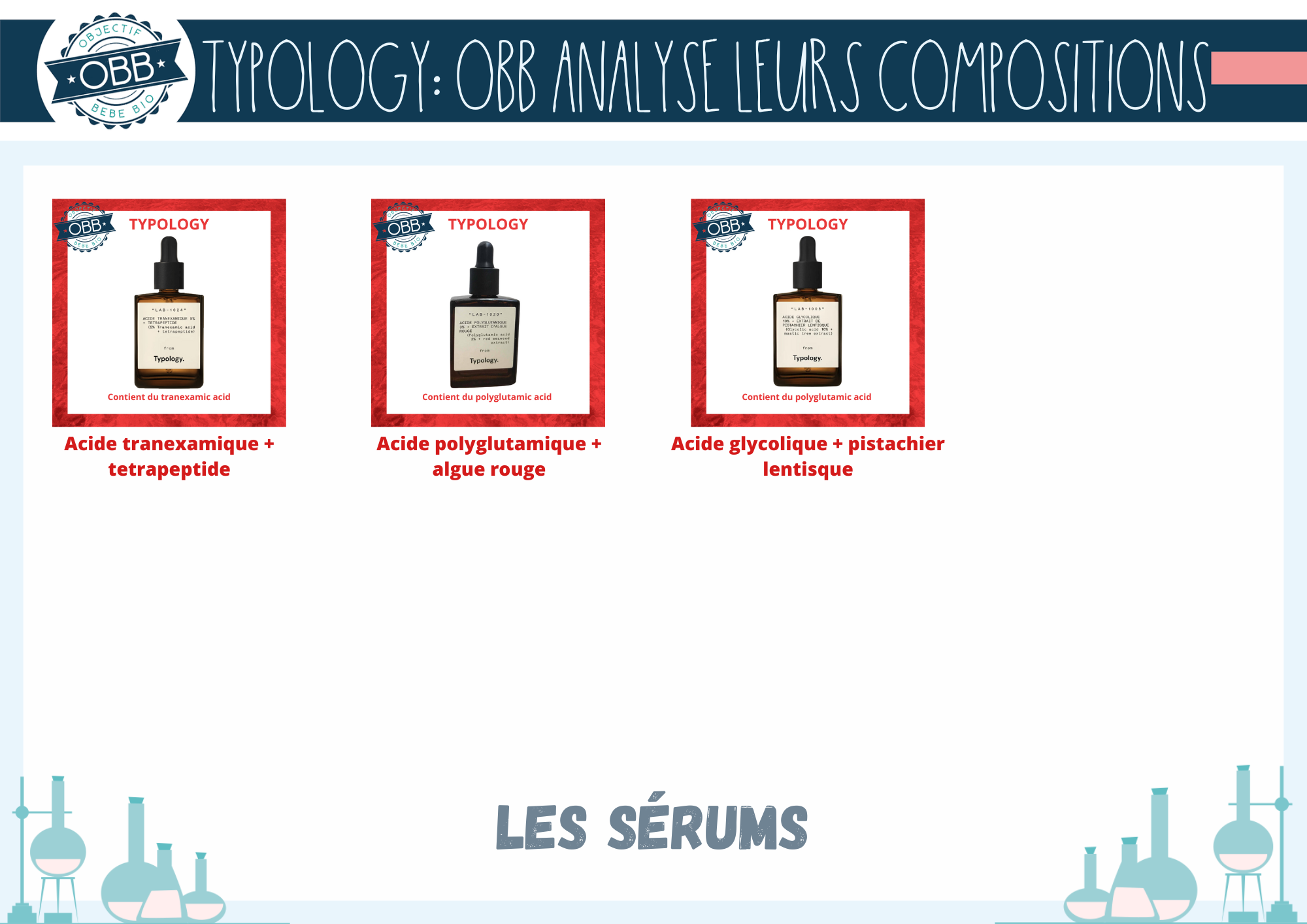 typology analyse compo INCI SERUM 3