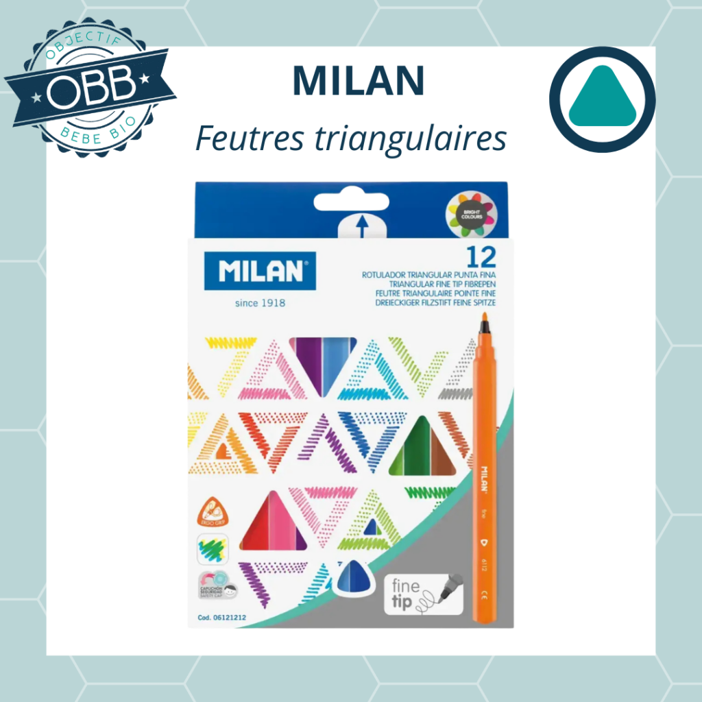 Milan feutres triangulaires